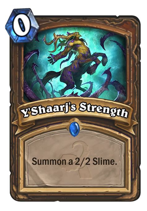 Yshaarjs Strength Hearthstone Top Decks