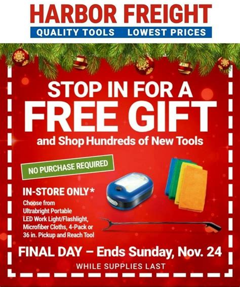 Harbor Freight Tools Free Gift No Purchase Required Best Offers