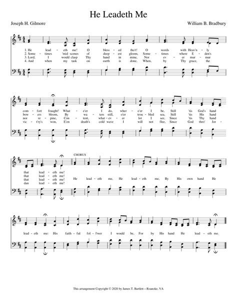 He Leadeth Me [SATB] Sheet music for Piano (Solo) | Musescore.com