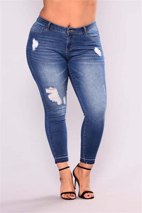 China New Fashion Style Plus Size Denim Jeans Women Ripped Jeans for