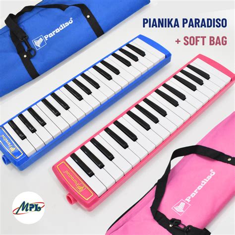 Jual Pianica Paradiso Soft Bag Blue Pink Pianika Alat Musik Tiup