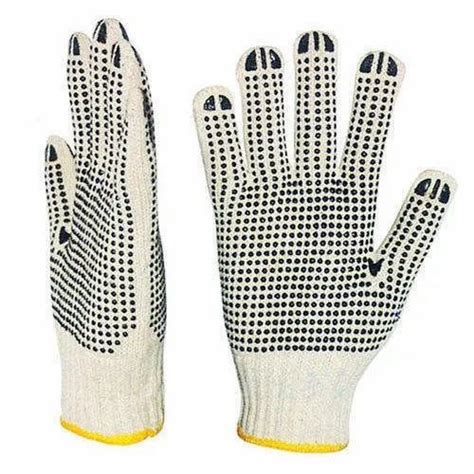 Pvc Dotted Hand Gloves Finger Type Full Fingered At Rs Pair In Delhi