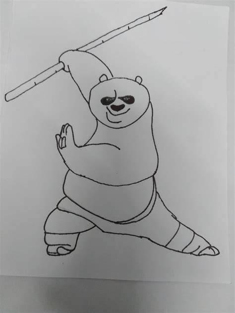 Kung Fu Panda Po Drawing