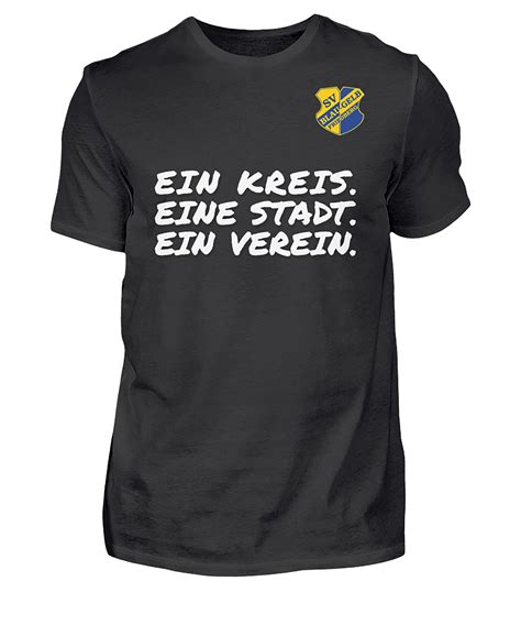 Sv Blau Gelb Friedberg T Shirt Ein Verein Schwarz Fan Shop Verein