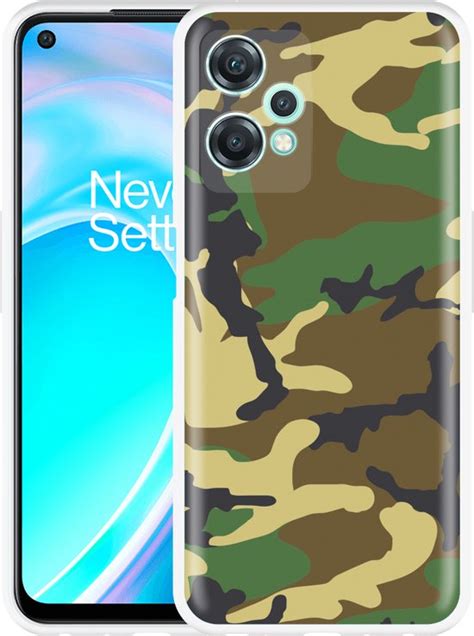 Cazy Hoesje Geschikt Voor Oneplus Nord Ce Lite Camouflage Green Bol