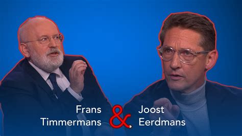 Lijsttrekkers Frans Timmermans Groenlinks Pvda En Joost Eerdmans