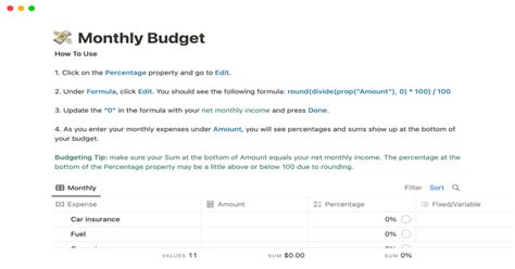 How To Start Notion Budget Template For Beginners 2024