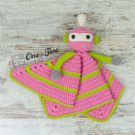 Lovey Crochet Pattern Robot Pdf Security Blanket Tutorial Digital