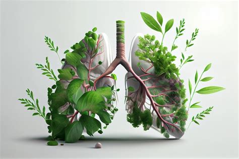 Premium Photo A Green Lung Is Surrounded By Plants And The Word Lung