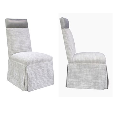 Custom Dining Chair Tailored Skirt And Casters