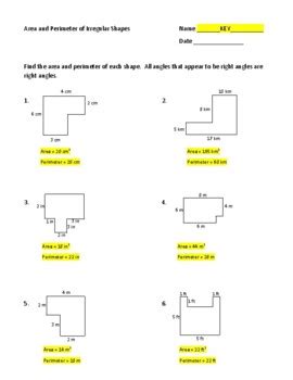 Irregular shapes area worksheets library - Worksheets Library