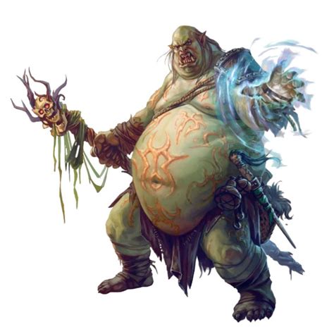 Male Ogre Shaman - Pathfinder PFRPG DND D&D 3.5 5E 5th ed d20 fantasy | Ogre, Monster artwork ...