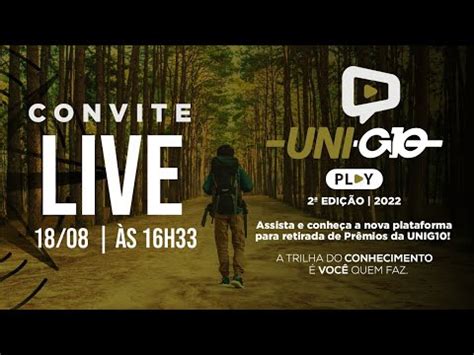 Live Unig Edi O A Trilha Do Conhecimento Voc Quem Faz