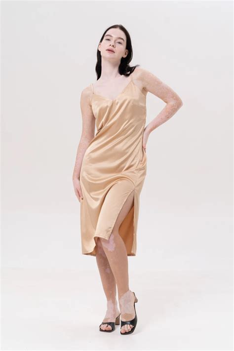 Silky Satin Slip Nightie Identity Lingerie