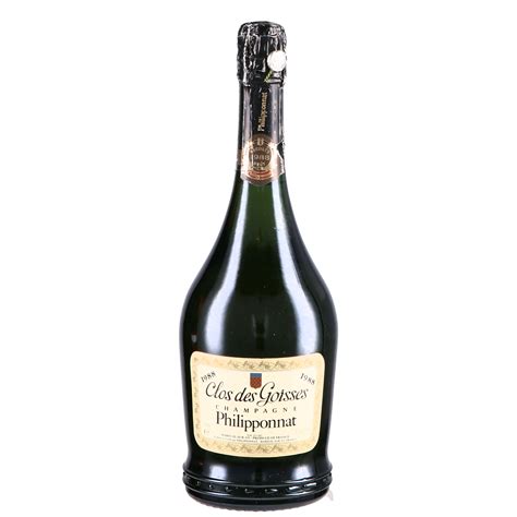 Champagne Extra Brut Clos Des Goisses 1988 Philipponnat