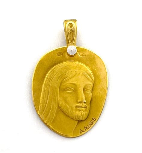 NO RESERVE PRICE A Augis Médaille Christ 18 kt Catawiki