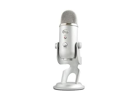 Microfone Condensador Usb Blue Yeti Com 4 Padrões De Captação E Conexão Plug And Play Para