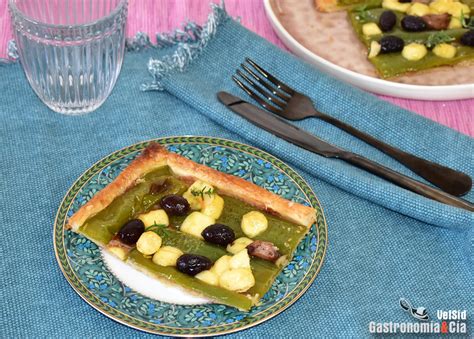 Receta De Tarta De Hojaldre Con Mermelada De Tomate Pimientos Verdes Y