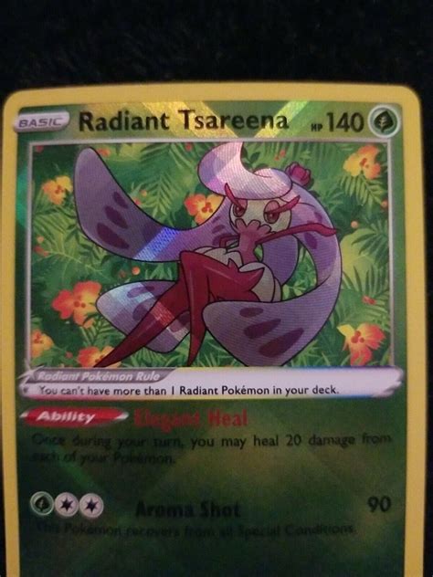 Radiant Tsareena 016 195 Silver Tempest Holo Rare Pokemon NM MINT