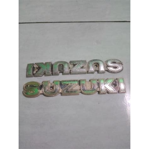 Jual Emblem Logo Tangki Suzuki Trs Original Bekas Ready Shopee Indonesia