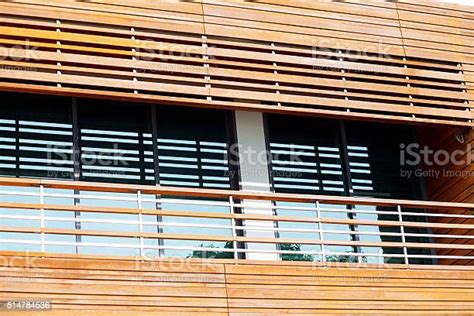 Detail Fasad Kayu Modern Foto Stok Unduh Gambar Sekarang Arsitektur