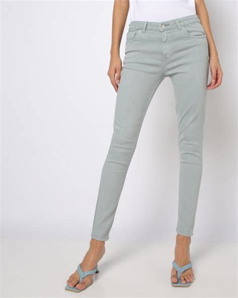 Buy Mid Rise Skinny Fit Jeans Online At Best Prices In India Jiomart