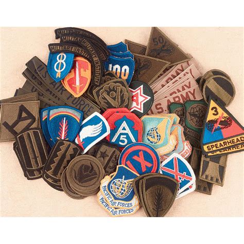 U.S. Military 100 Patches, New - 84875, Medals, Patches & Pins at Sportsman's Guide