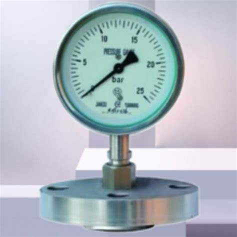 Oil Filled Bourdon Tubes Flange Pressure Gauge Stainless Steel High