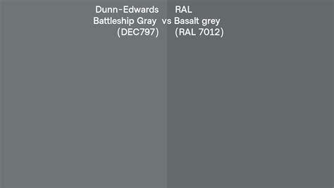 Dunn Edwards Battleship Gray Dec797 Vs Ral Basalt Grey Ral 7012