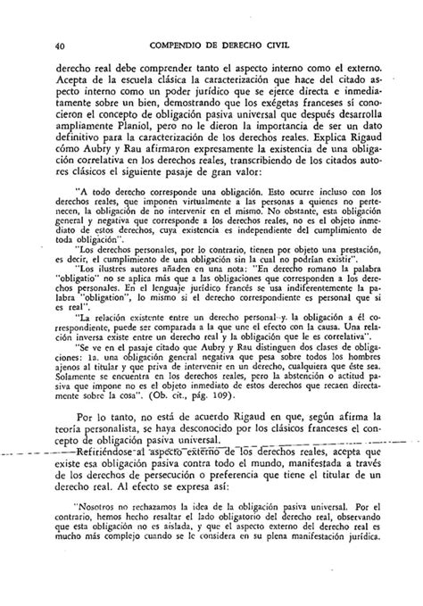 Compendio De Derecho Civil Tomo Ii Bienes Derechos Reales Y