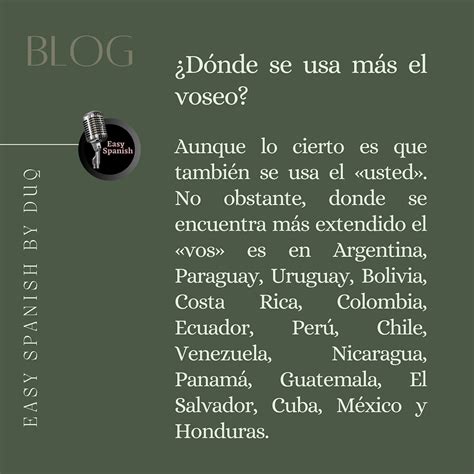 Por Qu Algunos Pa Ses De Am Rica Latina Usan El Vos En Vez Del T
