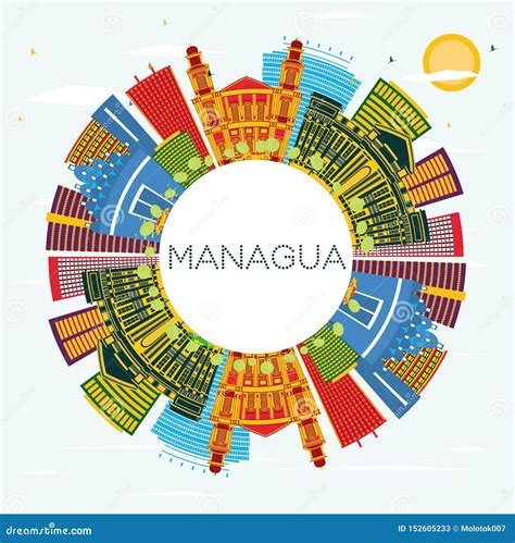 Managua Nicaragua Street Map City Centre For Poster High Printable