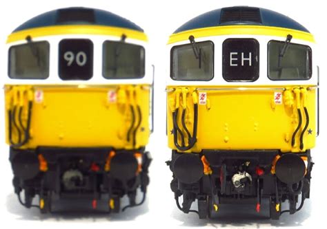 Heljan 3368 Class 33 Class 33 101 Br Blue White Cab Windows Oo Gauge Rainbow Railways