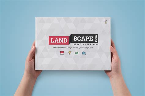 Landscape Book Mock Up Set Behance