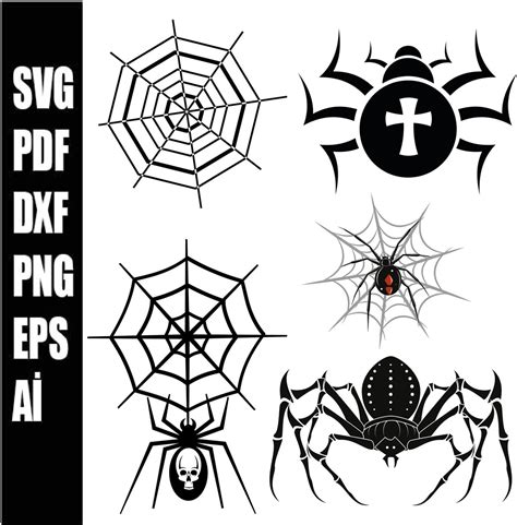 Spider Dxf Spider Svg Spider Web Svg Insect Svg Cobweb Svg