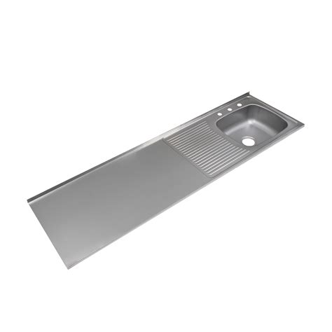 MESÓN ACERO INOXIDABLE ESCURRIDOR IZQUIERDO MEZCLADOR 180X50 LISO