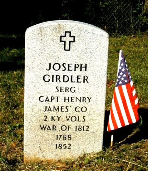 Joseph Girdler 1788 1852 Find A Grave Memorial