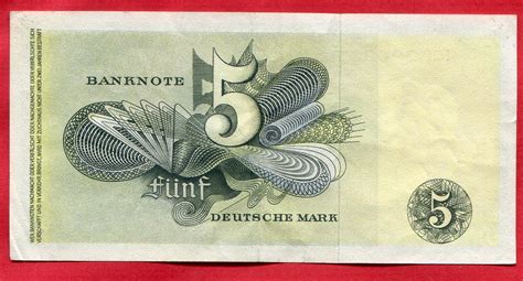 Bundesrepublik Deutschland Dm Banknote Mark Bank Deutscher