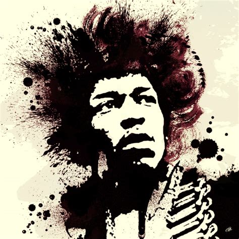 Jimi Hendrix Canvas Art Print by LJA Canvas Art