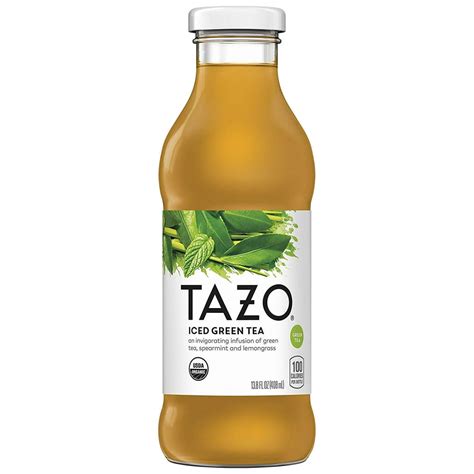 Tazo Organic Green Iced Tea Lightly Sweetened Pure Flavor 138 Fl Oz