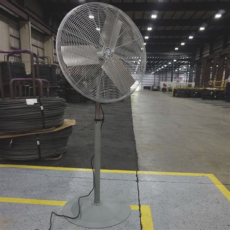 TPI Industrial Non Oscillating Pedestal Fan 30in 7900 CFM 1 4 HP