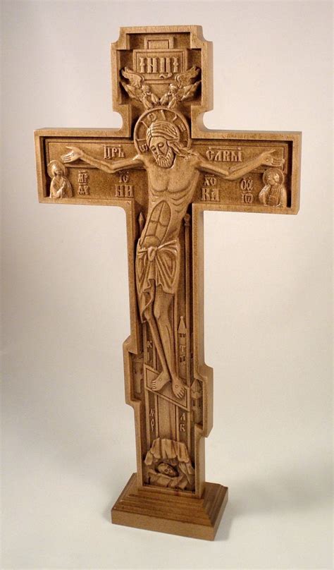 Wall Table Cross 3 Crucifix Wooden Carved Religious Cross Etsy