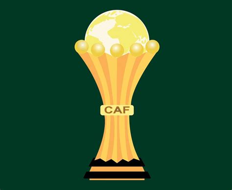 African Cup Football Trophy Logo Symbol Can Cameroon 2021 Design Vector