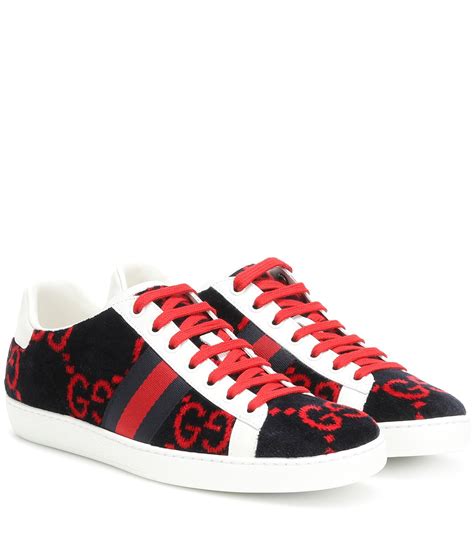 Gucci Ace Gg Terry Cloth Sneakers In Red Save 1 Lyst