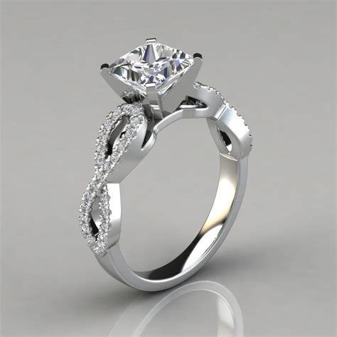 Princess Cut Moissanite Engagement Rings Forever Moissanite