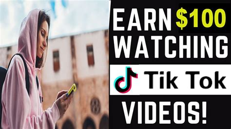 Earn 100 Per Hour MAKE MONEY WATCHING TIK TOK VIDEOS How To Make