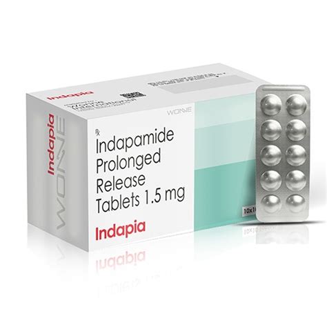 Indapamide 1 5 Mg Pr Tablets Manufacturer Wonne International