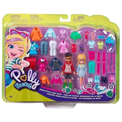 Polly Pocket Pack De Moda Na Neve Polly E Nicolas Mattel Submarino