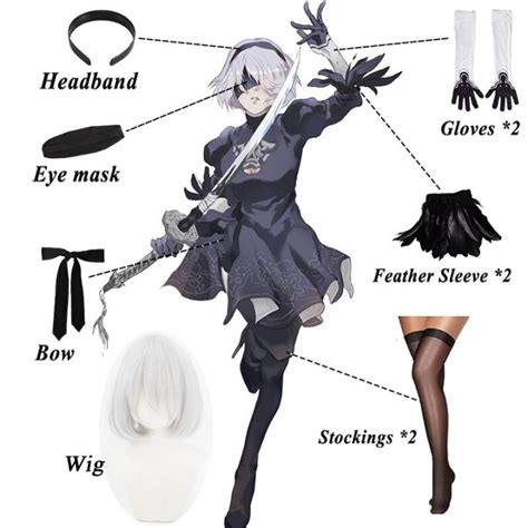 Nier Automata 2B Cosplay Costume Women Dresses Yorha No 2 Type B