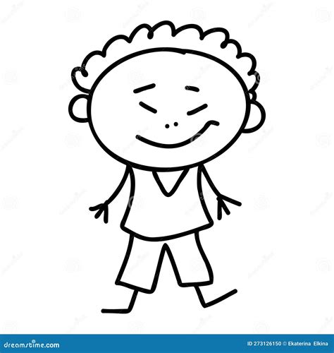 Dessin Vectoriel De Dessin Vectoriel De Doodle Enfant Illustration De